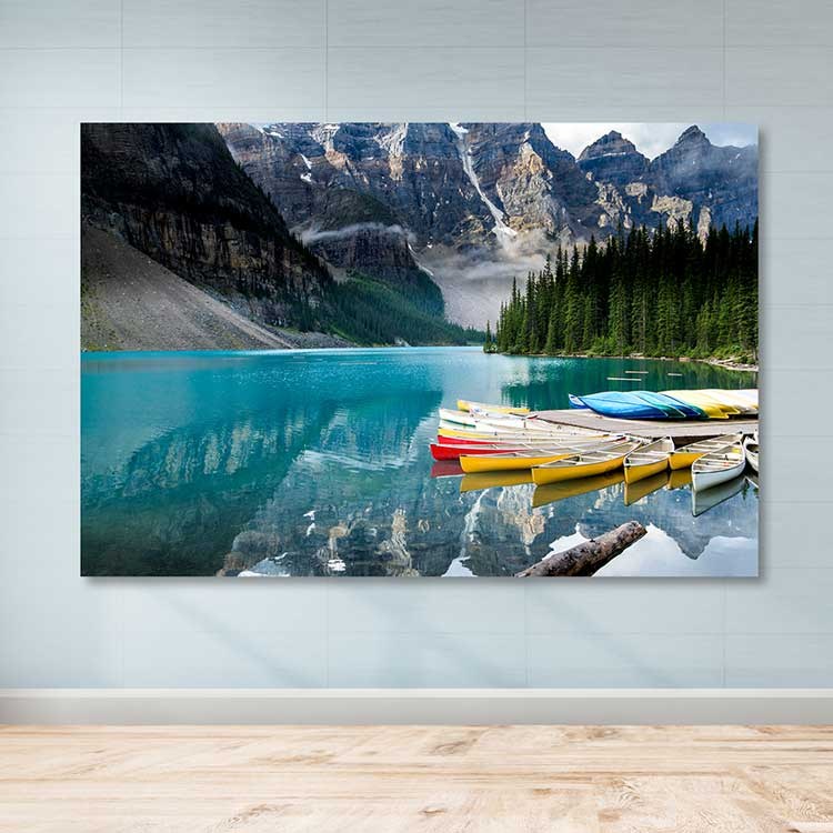 Tela Decorativa em Canvas 100% com Moldura de Madeira (3–4 cm) – Multicolor, 100 x 140 cm