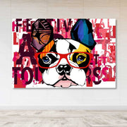 Quadro Decorativo em Tela Multicolor 100x140 cm com Moldura de Madeira (3–4 cm)