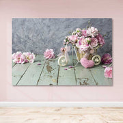 Tela Decorativa Multicolor 100x140 cm com Moldura de Madeira (Espessura 3–4 cm)