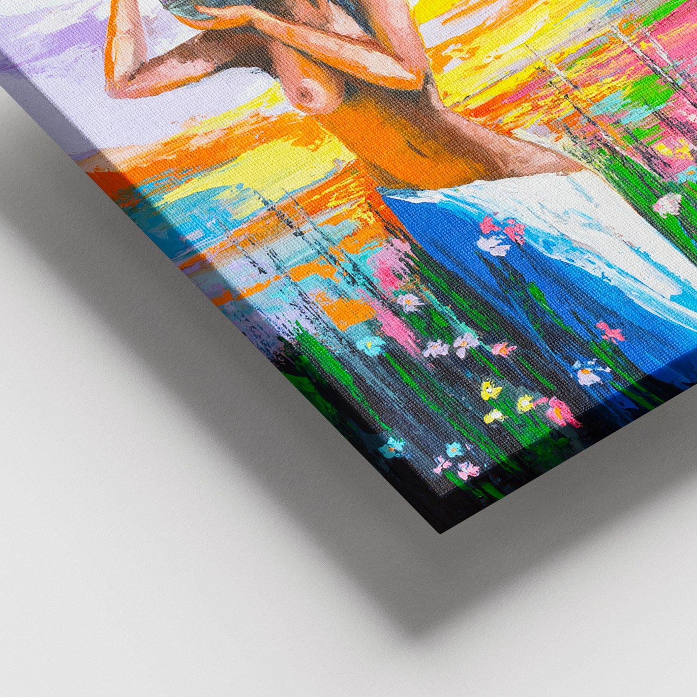 Tela Decorativa em Canvas Multicolor 100x140 cm com Moldura de Madeira (3–4 cm) – 3,8 kg – 205DNT1843