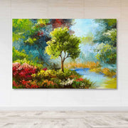 Tela Decorativa em Canvas 100% Multicolorido 100x140 cm com Moldura de Madeira (3–4 cm) – 205DNT1846