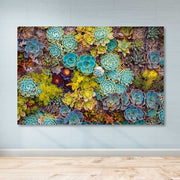 Quadro em Tela Multicolor com Moldura de Madeira (3–4 cm) – 100 x 140 cm