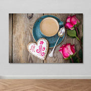 Quadro em Tela Decorativo Multicolor 100 x 140 cm com Moldura de Madeira (Canvas 100%)