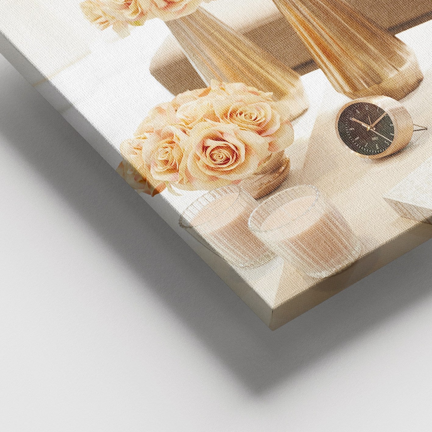 Quadro em Tela Decorativo Multicolor 100x140 cm com Moldura de Madeira (3–4 cm)