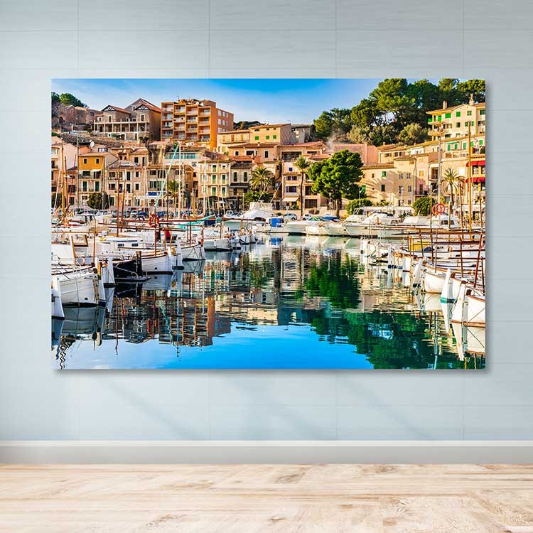 Quadro Decorativo em Tela Canvas Multicolor 100x140 cm com Moldura de Madeira (3–4 cm)