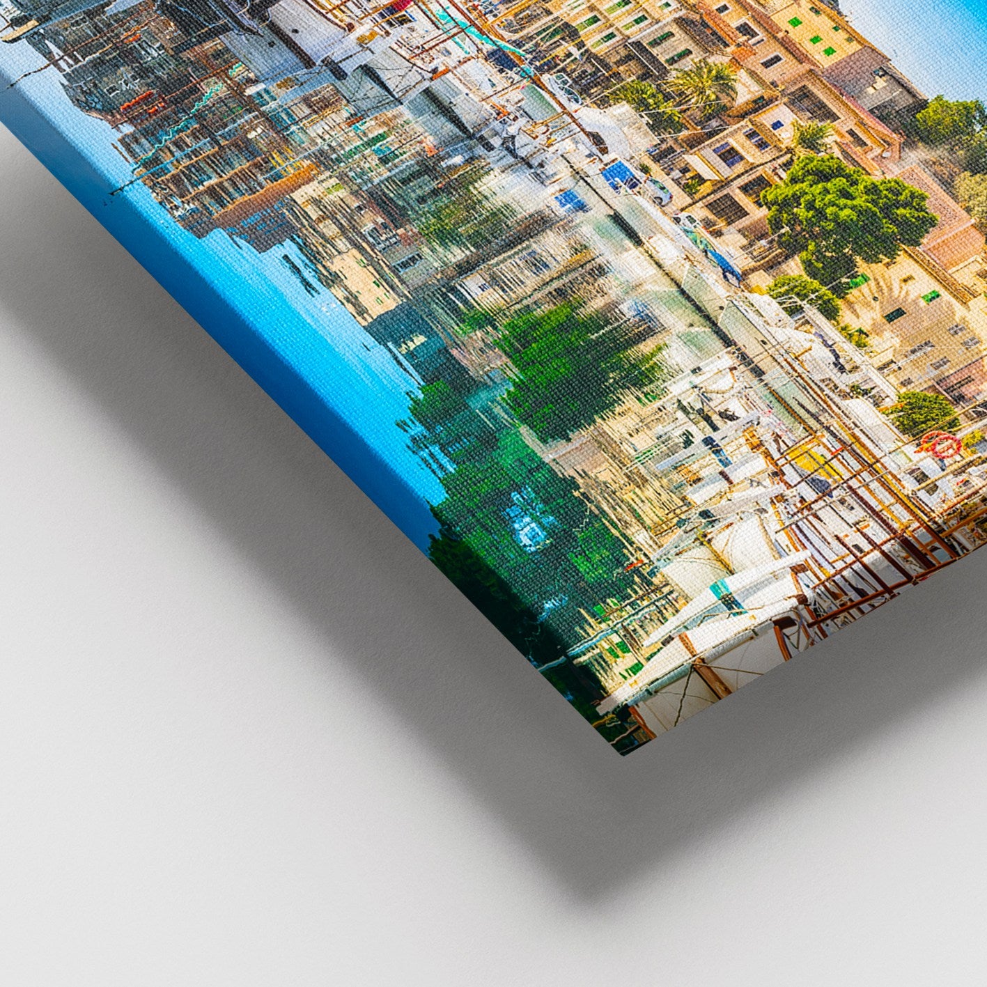 Quadro Decorativo em Tela Canvas Multicolor 100x140 cm com Moldura de Madeira (3–4 cm)