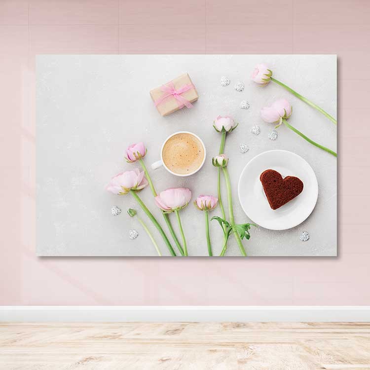 Tela Decorativa Multicolor em Canvas 100x140 cm, Moldura de Madeira (3–4 cm)