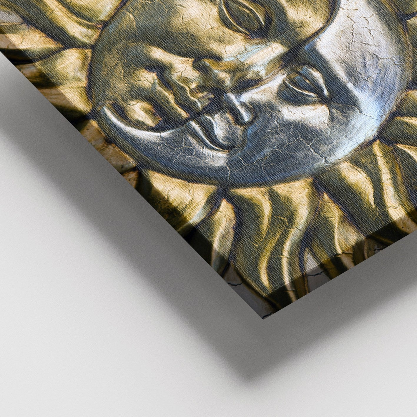 Quadro em Tela Decorativa Multicolor 100% Canvas com Moldura de Madeira (3–4 cm) – 100 x 140 cm