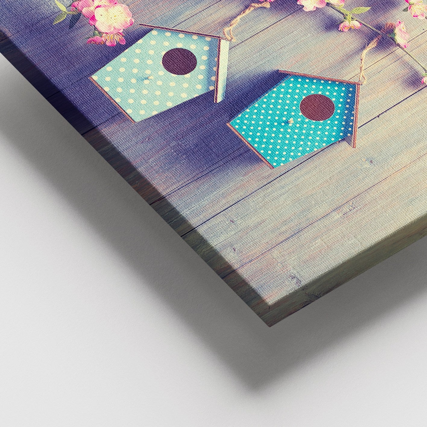 Quadro em Tela Decorativa Multicolorido 100 x 140 cm com Moldura de Madeira (3–4 cm) – 100% Tela