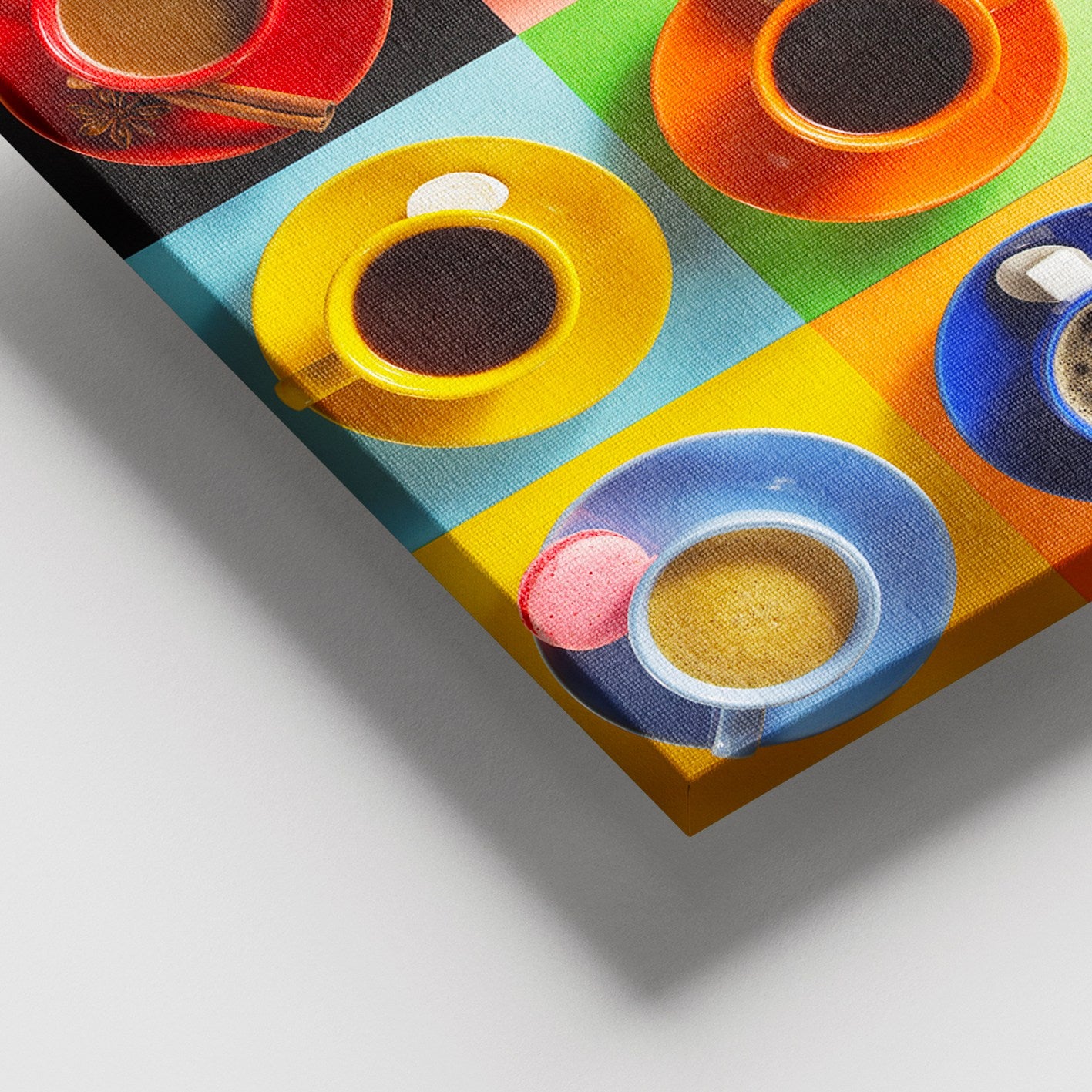 Quadro em Tela Decorativo Multicolor 100x140 cm – Canvas 100% com Moldura de Madeira 3–4 cm