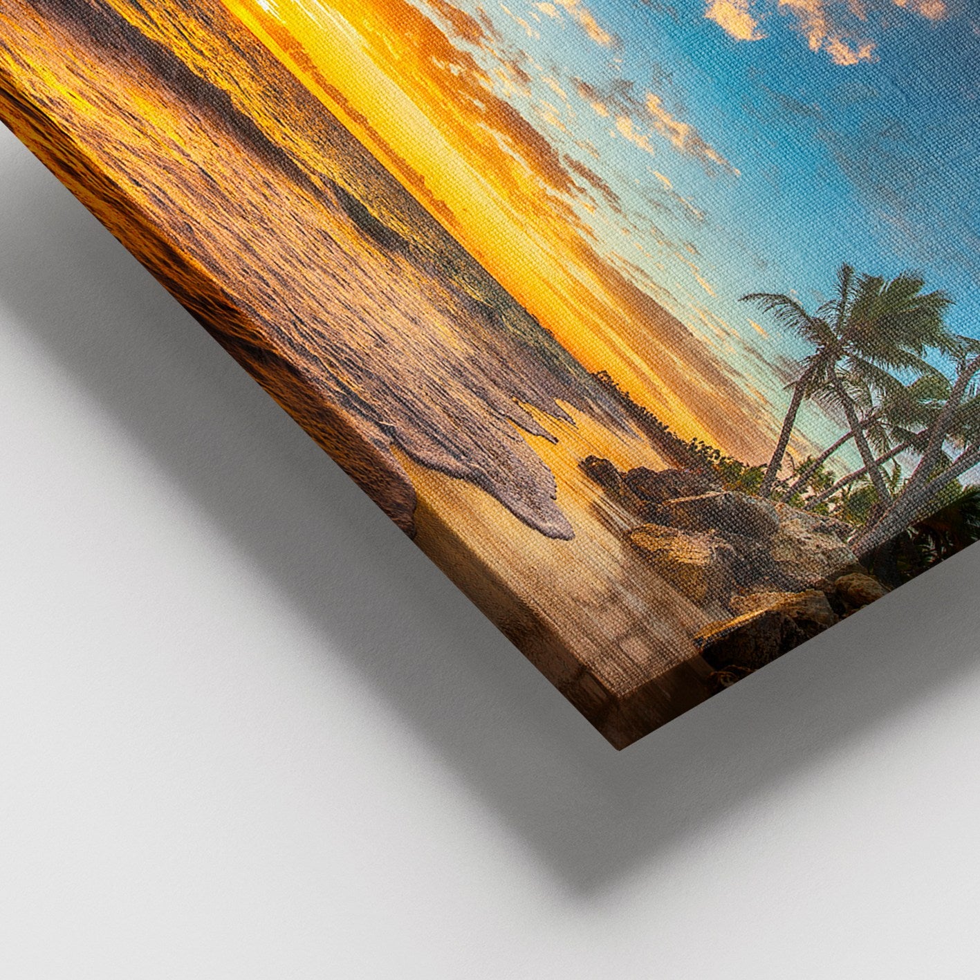 Quadro Decorativo em Tela Multicolor 100 x 140 cm com Moldura de Madeira (3–4 cm)