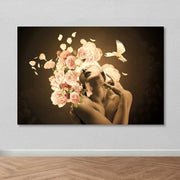 Quadro em Tela Decorativo Multicolor 100x140 cm, 100% Tela, Moldura de Madeira 3–4 cm