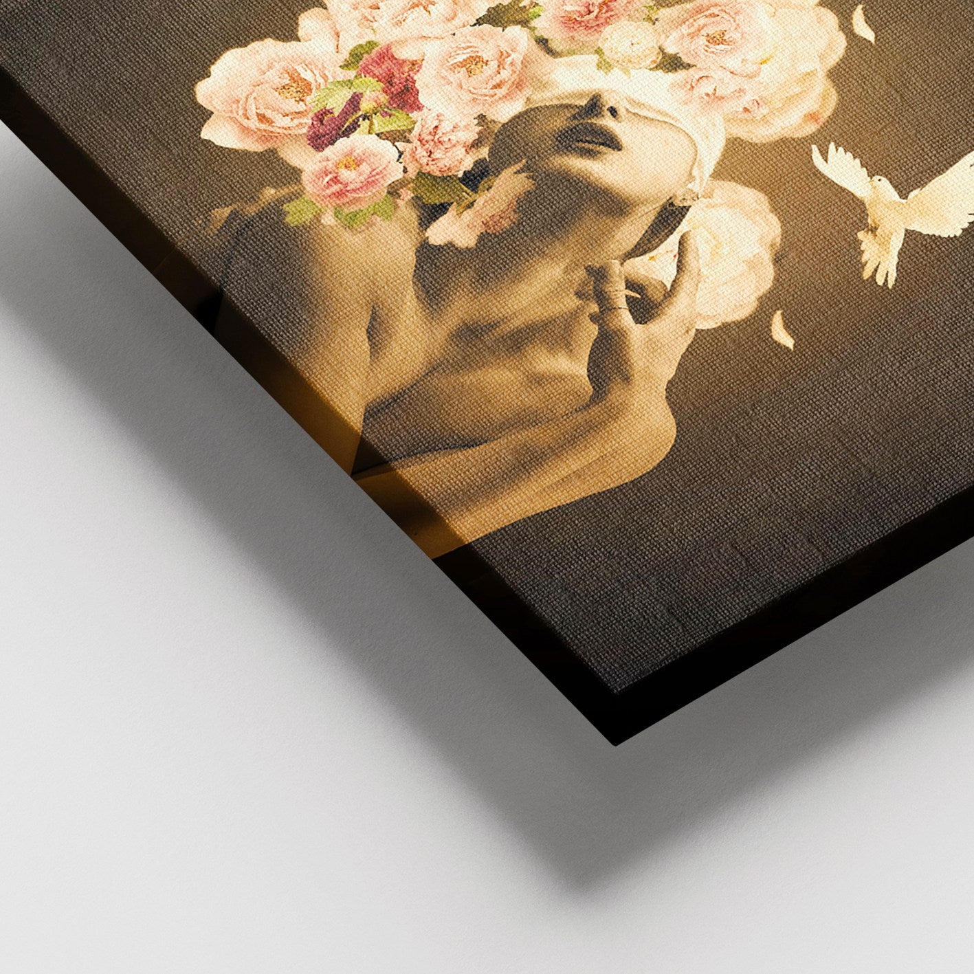 Quadro em Tela Decorativo Multicolor 100x140 cm, 100% Tela, Moldura de Madeira 3–4 cm