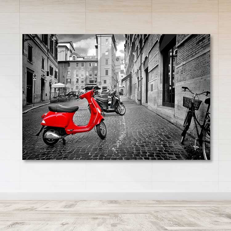 Tela Decorativa Multicolor 100x140 cm, 100% Tela com Moldura de Madeira (3–4 cm) – DEV02896100140