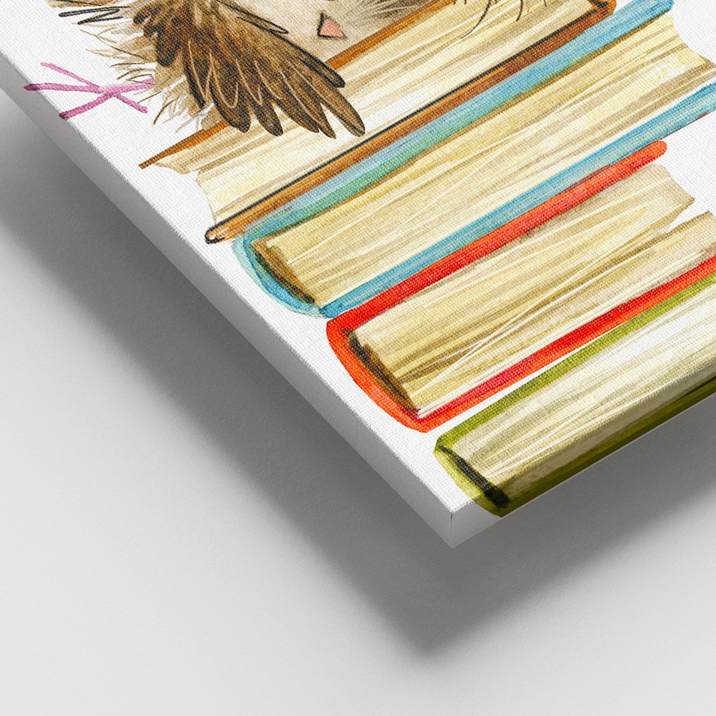 Quadro em Tela Decorativo Multicolor 100x140 cm, Moldura de Madeira (3–4 cm), 100% Canvas