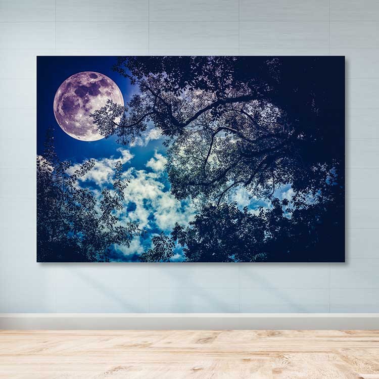 Quadro em Tela Decorativa Multicor 100x140 cm com Moldura de Madeira (3–4 cm) – 100% Canvas