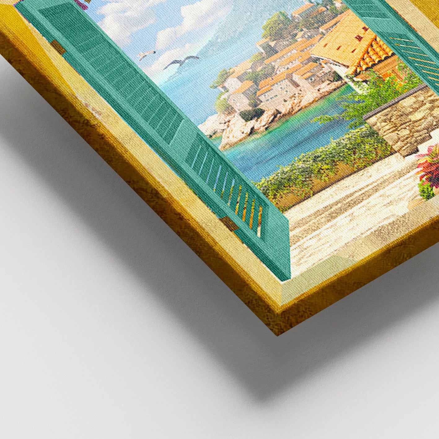 Tela Decorativa Multicolor 100x140 cm com Moldura de Madeira (3–4 cm) – Canvas 100%