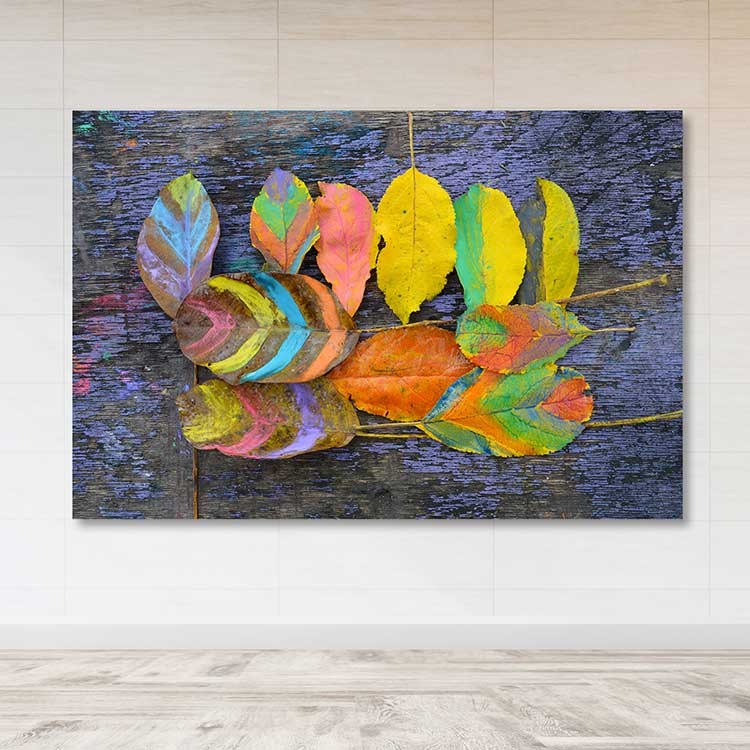 Quadro em Tela Decorativa Multicolor 100x140 cm, 100% Tela, Moldura de Madeira 3–4 cm