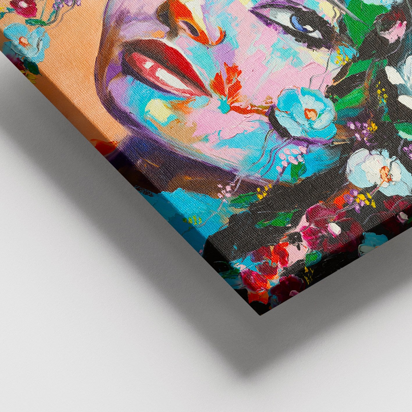 Quadro em Tela Decorativo Multicolor 100x140 cm com Moldura de Madeira (3–4 cm) | DEV02912100140