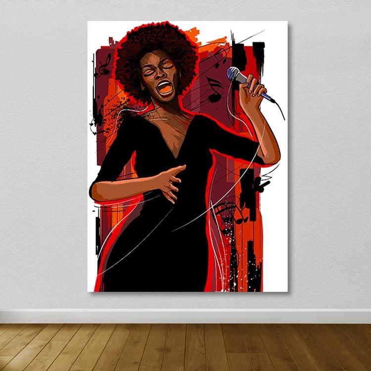 Tela Decorativa Multicolor 100x140 cm | 100% Canvas com Moldura de Madeira 3–4 cm