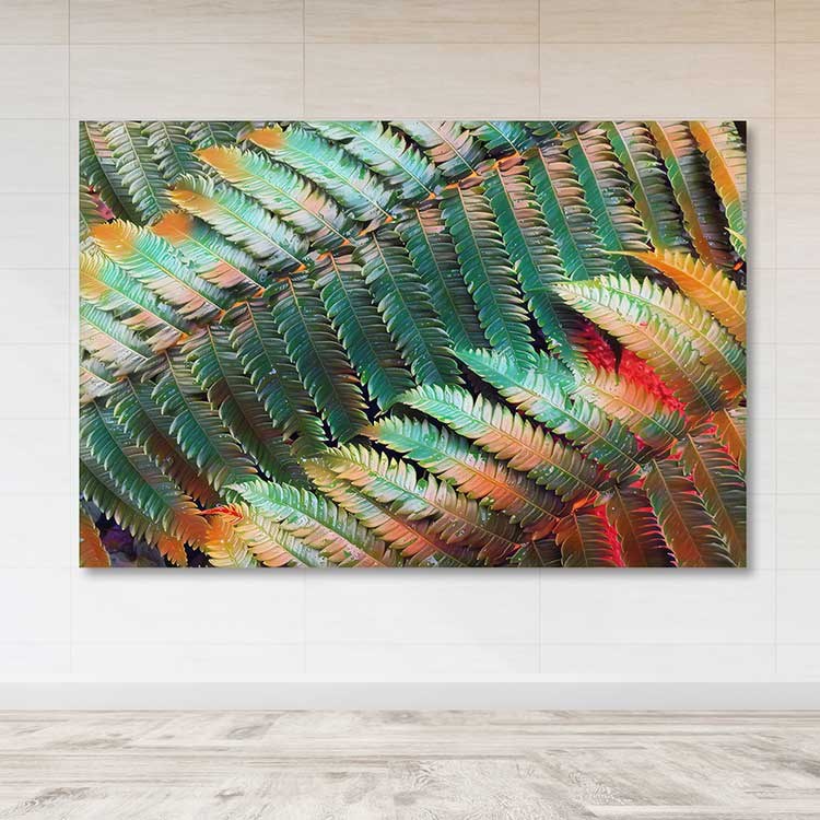 Quadro em Tela Decorativo Multicolor 100x140 cm - 100% Canvas, Moldura de Madeira 3-4 cm