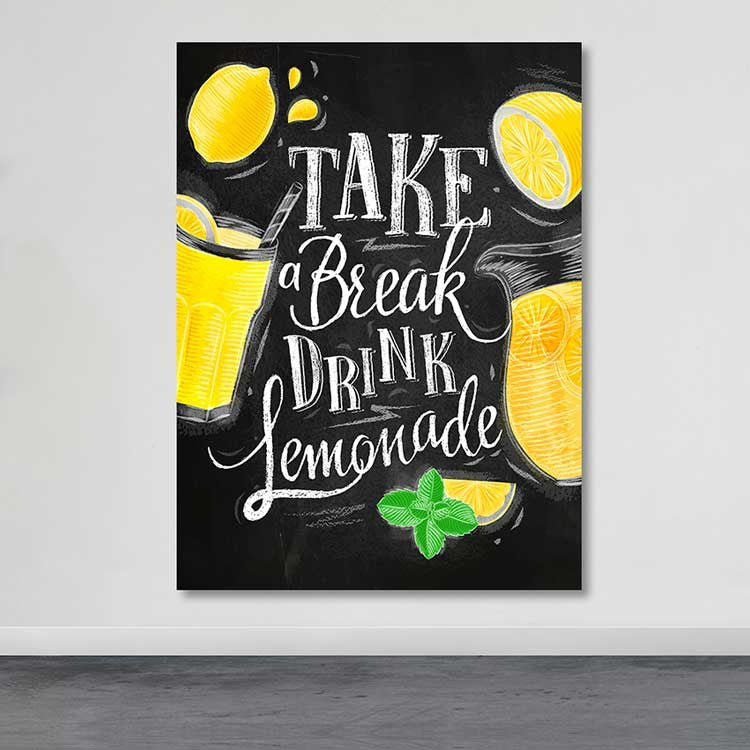 Quadro em Tela Decorativa Multicolor 100x140 cm – 100% Canvas com Moldura 100% Madeira (3–4 cm)