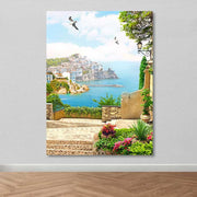 Tela Decorativa Multicolor 100x140 cm com Moldura de Madeira (3–4 cm), 100% Canvas