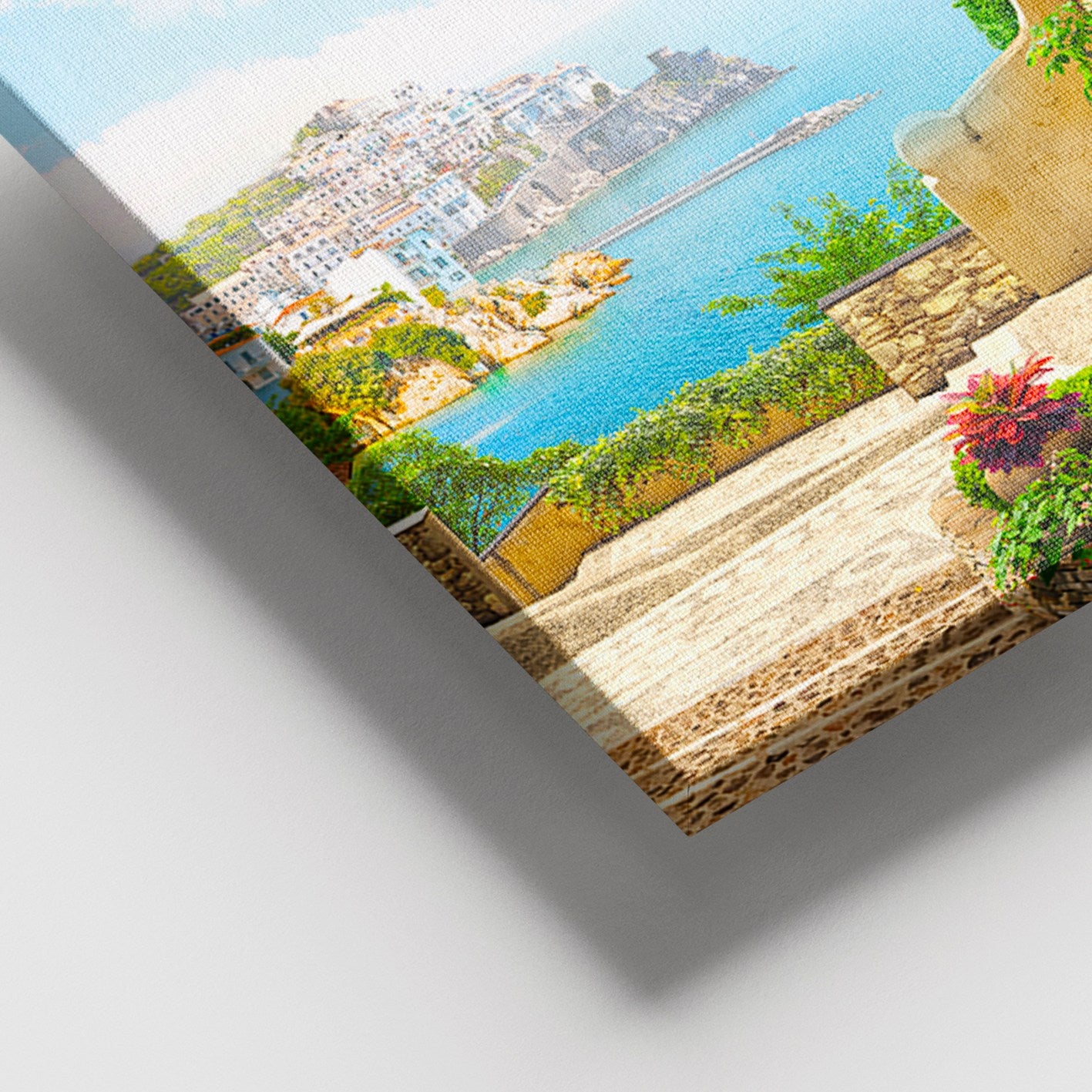 Tela Decorativa Multicolor 100x140 cm com Moldura de Madeira (3–4 cm), 100% Canvas