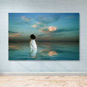 Quadro em Tela (Canvas 100%) Multicolor com Moldura de Madeira 3–4 cm – 100 x 140 cm