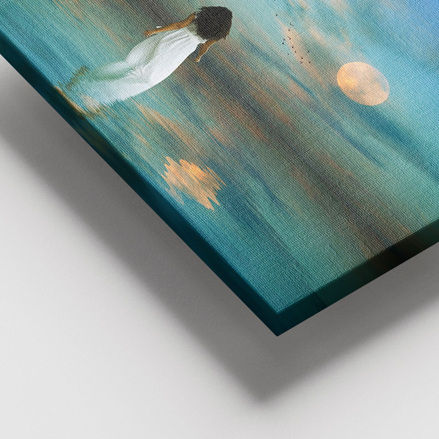 Quadro em Tela (Canvas 100%) Multicolor com Moldura de Madeira 3–4 cm – 100 x 140 cm