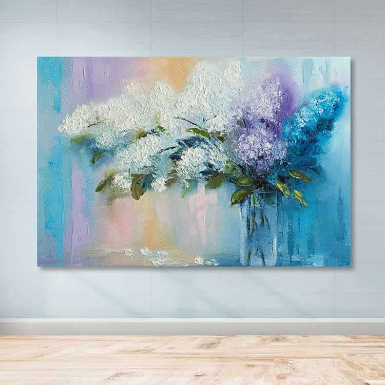 Tela Decorativa em Canvas 100x140 cm com Moldura de Madeira (3–4 cm) – Multicolor