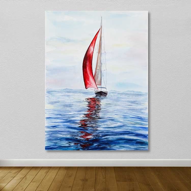 Tela Decorativa Multicolor em Canvas com Moldura de Madeira (3–4 cm) – 100 x 140 cm