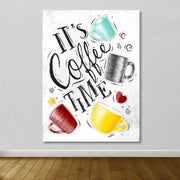 Tela Decorativa em Canvas Multicolor 100 x 140 cm com Moldura de Madeira (3–4 cm)