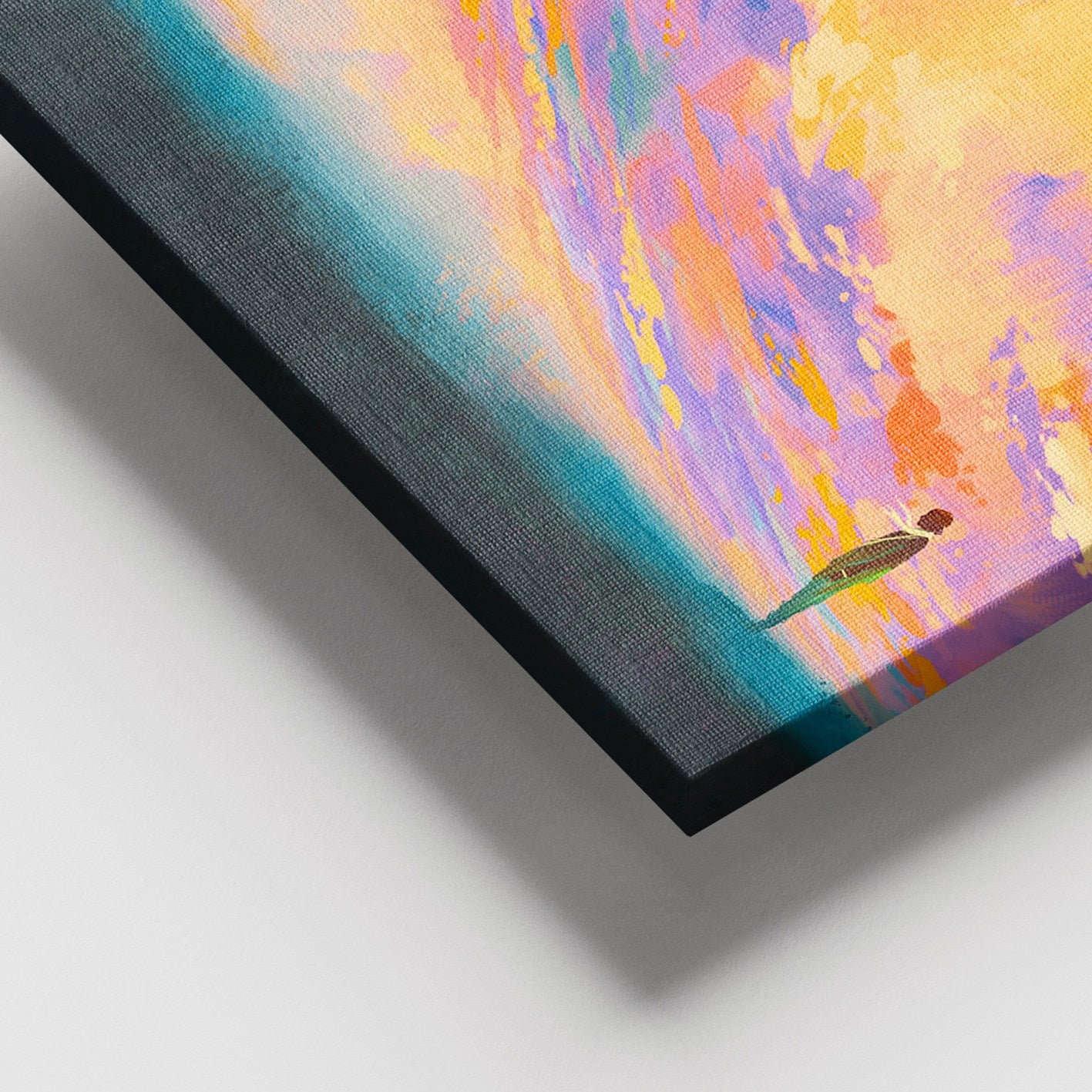 Quadro em Tela Decorativa Multicolor 100x140 cm — 100% Tela, Moldura de Madeira (3–4 cm) | DEV02930100140