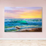 Tela Decorativa em Canvas Multicolor com Moldura 100% Madeira (3–4 cm) – 100 x 140 cm