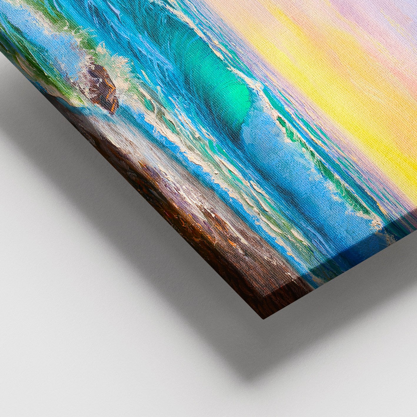 Tela Decorativa em Canvas Multicolor com Moldura 100% Madeira (3–4 cm) – 100 x 140 cm