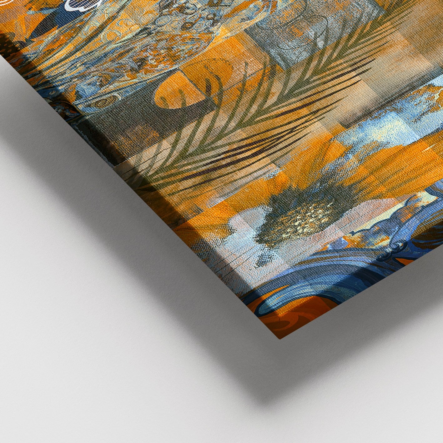 Quadro Decorativo em Tela 100% Multicolor com Moldura de Madeira (3–4 cm) – 100x140 cm