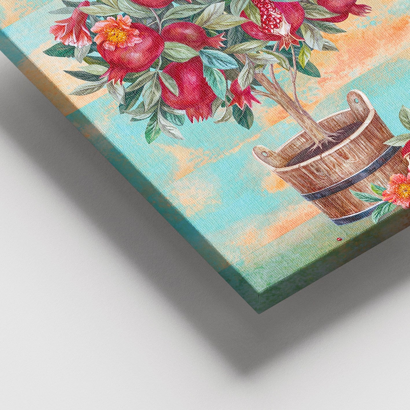 Quadro Decorativo em Tela 100% Canvas com Moldura 100% Madeira (3–4 cm), Multicolor, 100 x 140 cm