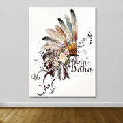 Quadro Decorativo em Tela (100% Canvas) Multicolor, Moldura de Madeira 3–4 cm, 100 x 140 cm – DEV02948100140