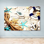 Tela Decorativa Multicolor 100x140 cm com Moldura de Madeira (100% Tela, 3–4 cm)