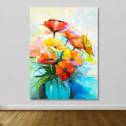 Tela Decorativa Multicolor em Canvas 100x140 cm com Moldura de Madeira (3–4 cm)