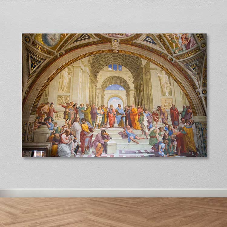 Quadro em Tela Decorativa Multicolor 100x140 cm, 100% Canvas, Moldura de Madeira 3–4 cm