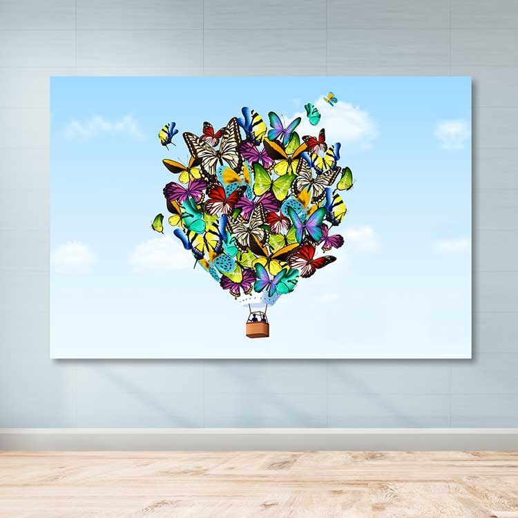 Quadro em Tela 100% Canvas Multicolor com Moldura de Madeira (3–4 cm) – 100 x 140 cm