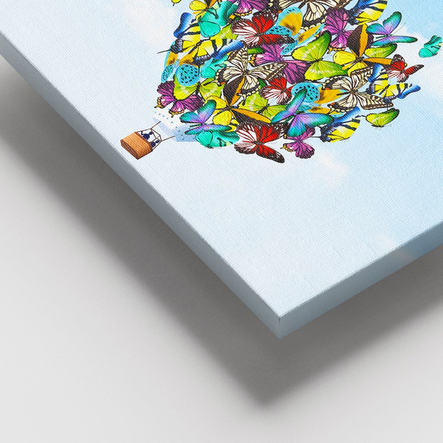 Quadro em Tela 100% Canvas Multicolor com Moldura de Madeira (3–4 cm) – 100 x 140 cm