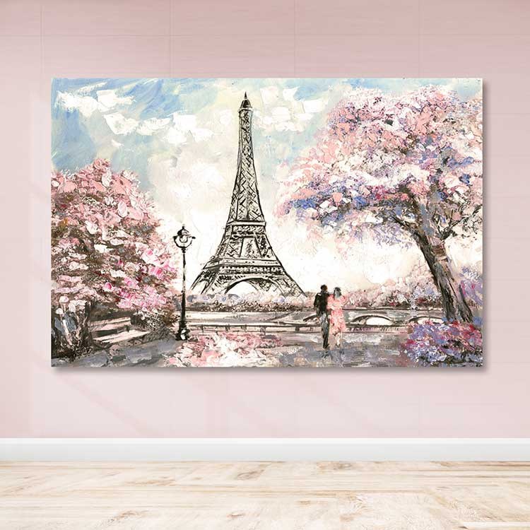 Quadro em Tela Decorativa Multicolor, 100% Canvas com Moldura 100% Madeira (3–4 cm), 100 x 140 cm