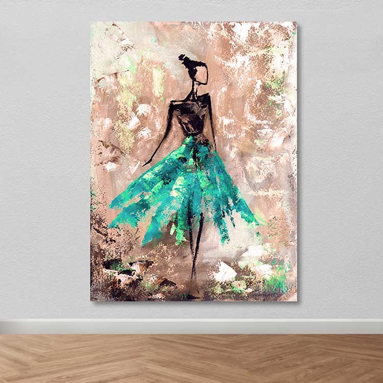 Quadro em Tela Decorativa Multicolor 100 x 140 cm — Canvas 100% com Moldura de Madeira (3–4 cm)