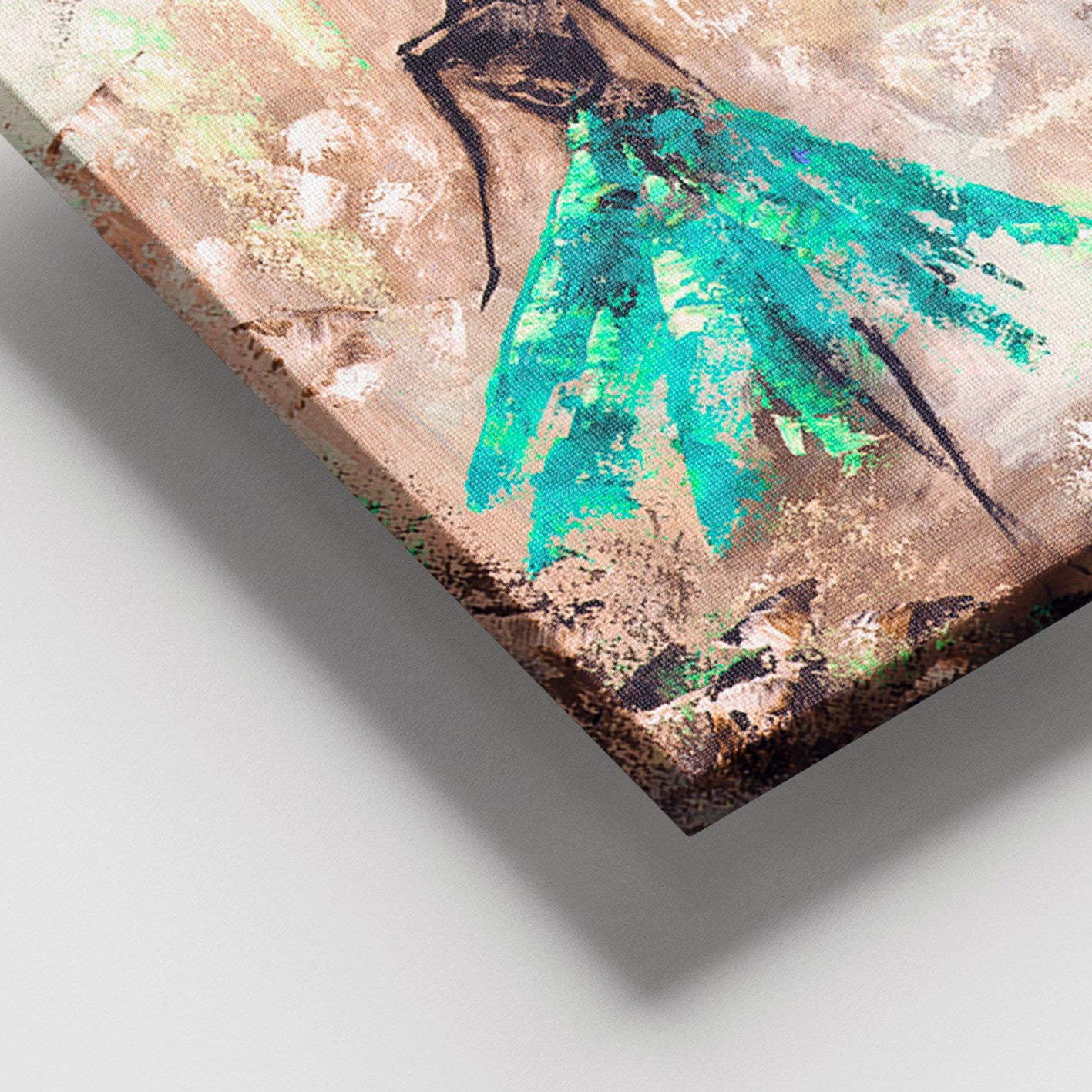 Quadro em Tela Decorativa Multicolor 100 x 140 cm — Canvas 100% com Moldura de Madeira (3–4 cm)