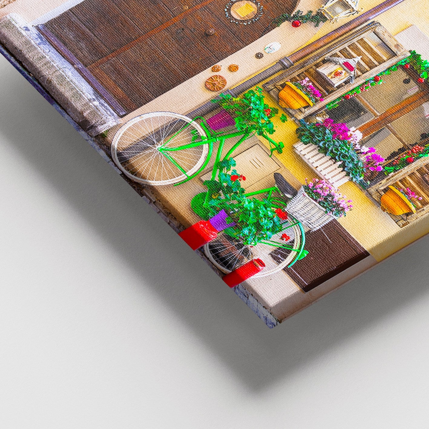 Quadro em Tela Decorativa Multicolor 100x140 cm, Canvas 100% com Moldura de Madeira (3–4 cm)