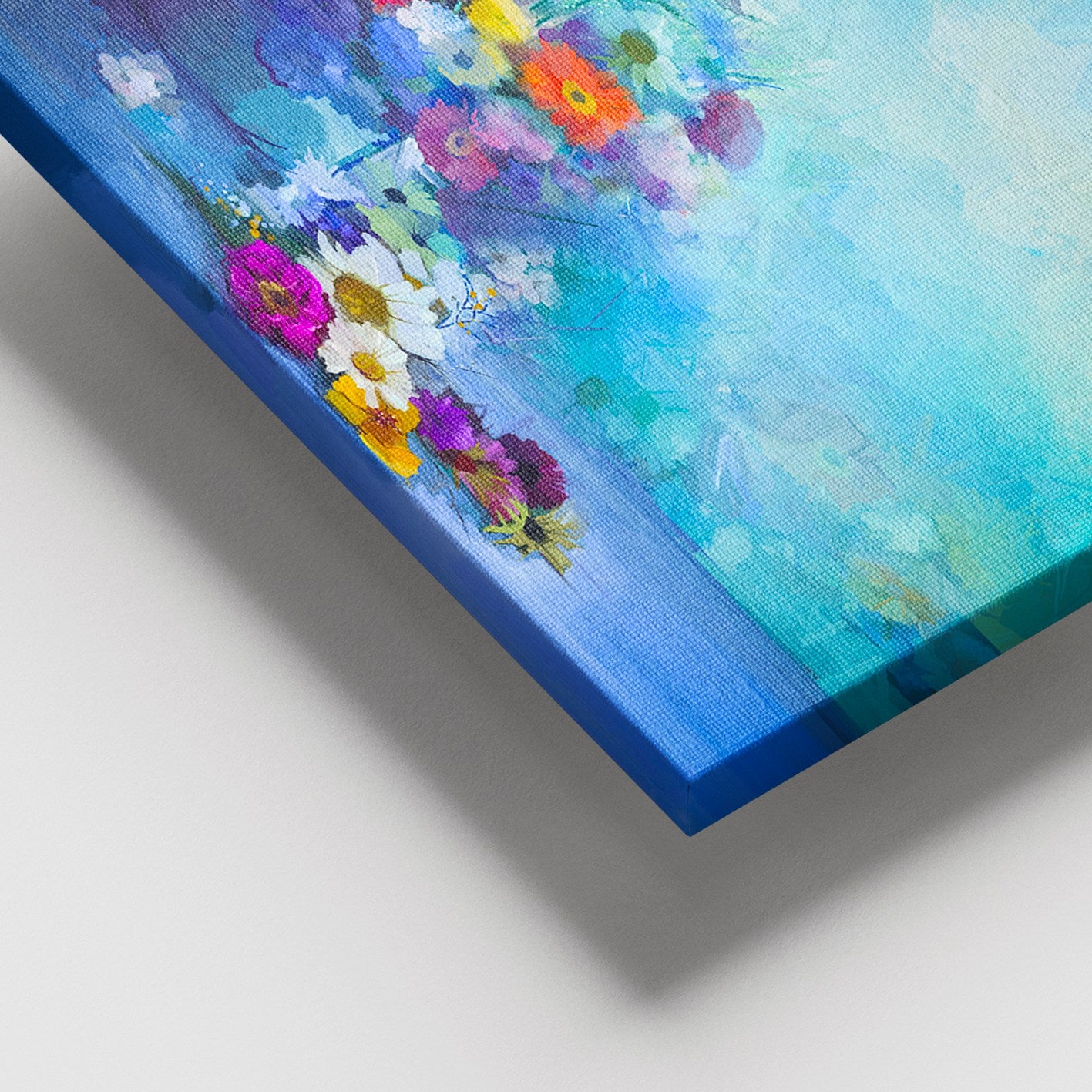 Tela Decorativa em Canvas 100% 100x140 cm, Multicolor, com Moldura de Madeira (3–4 cm)