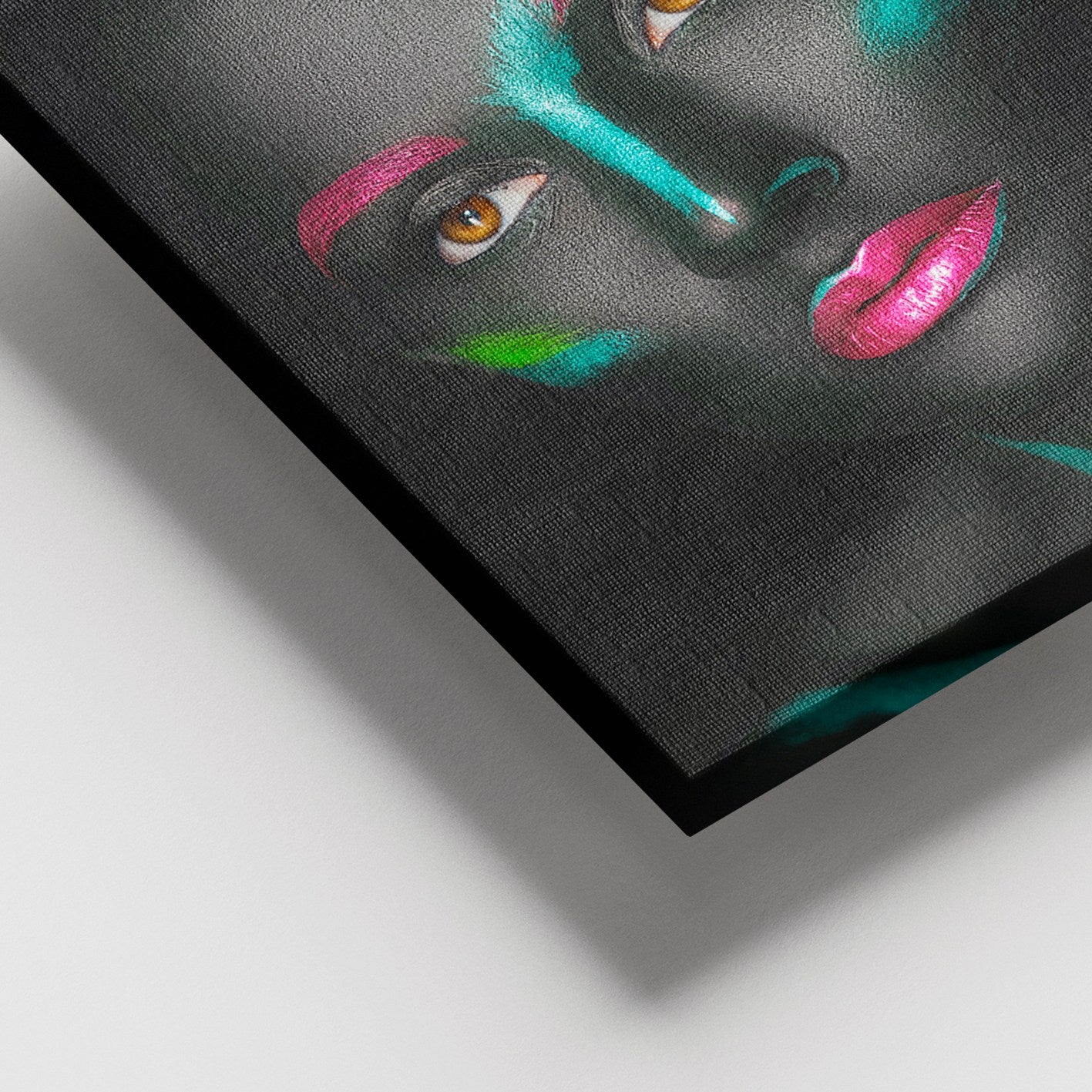 Quadro em Tela Decorativa Multicolor 100x140 cm – 100% Canvas, Moldura de Madeira (3–4 cm)